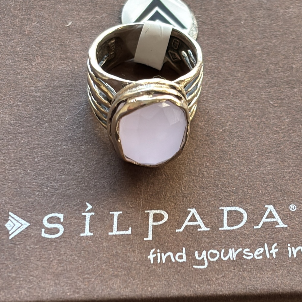 Silpada Sterling Silver & Pink Quartz Ring 
(I have 3 available)